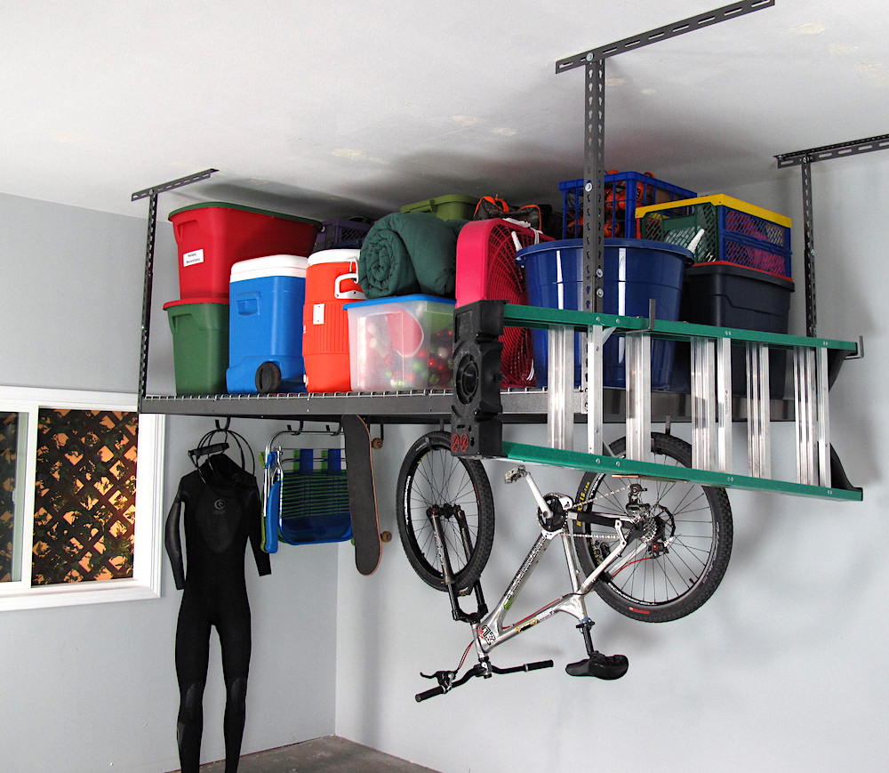 overhead storage racks