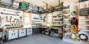 garage shelving White City